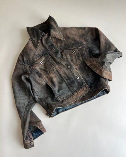 Ktwo Studios washed indigo denim jacket
