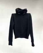 Fisherman Knit Hoodie "black" [made to order]
